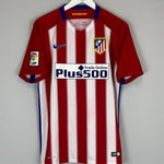 Shop 2015/16 ATLETICO MADRID HOME SHIRT (M) NIKE, classic football shirts, vintage football shirts & retro soccer jerseys at Cult Kits