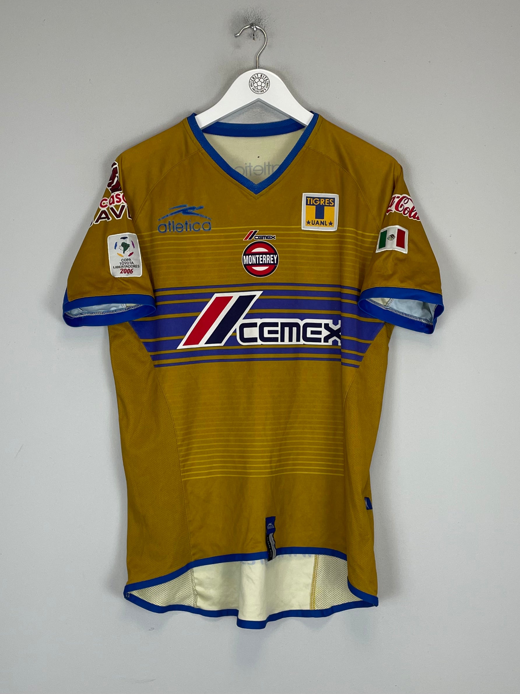 Shop 2005/06 TIGRES HOME SHIRT (M) ATLETICA, classic football shirts, vintage football shirts & retro soccer jerseys at Cult Kits