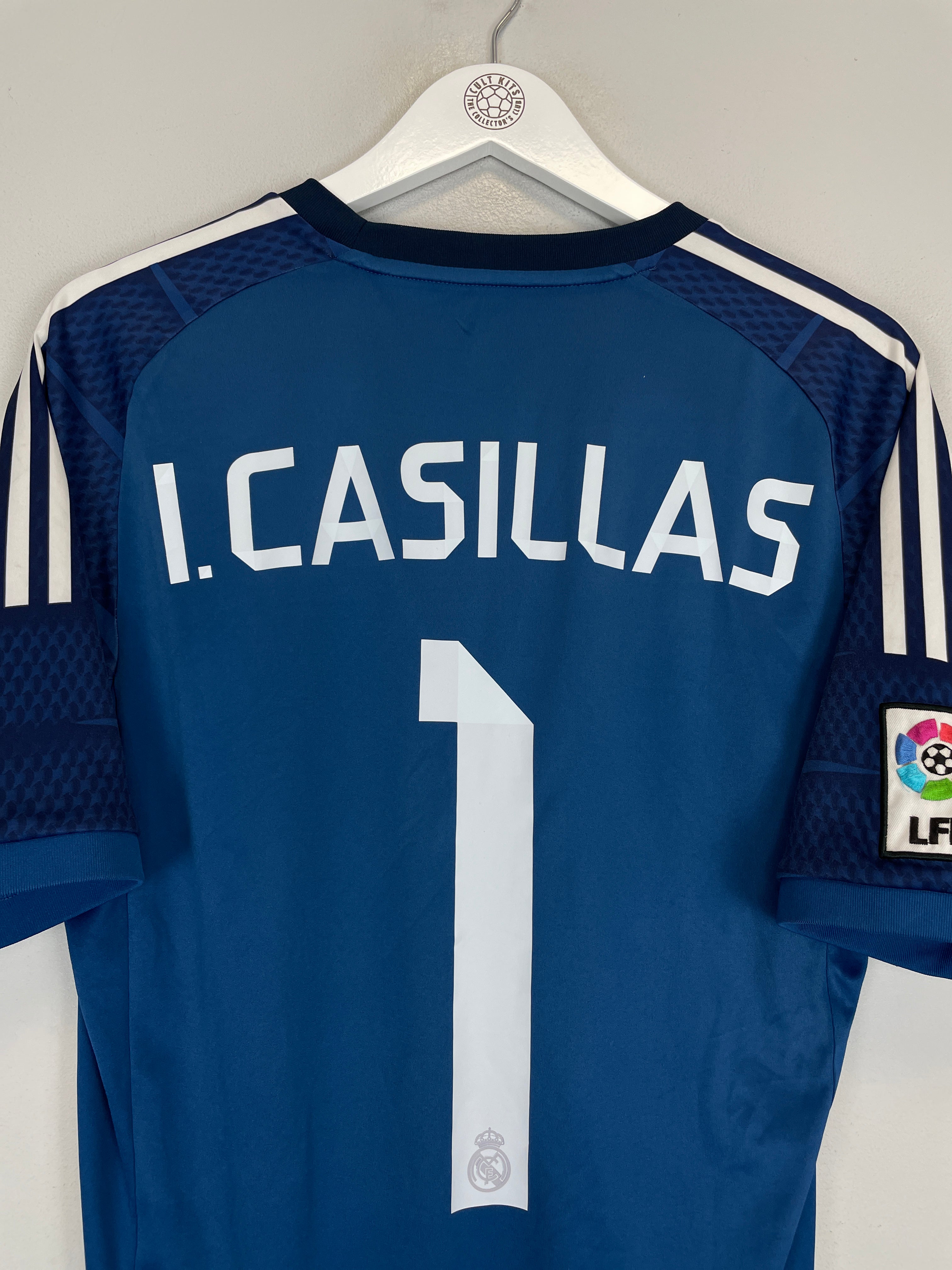 Shop 2014/15 REAL MADRID CASILLAS #1 GK SHIRT (M) ADIDAS, classic football shirts, vintage football shirts & retro soccer jerseys at Cult Kits