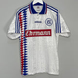 Shop 1995/96 KARLSRUHE HOME SHIRT (M) ADIDAS, classic football shirts, vintage football shirts & retro soccer jerseys at Cult Kits