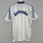 Shop 1995/96 KARLSRUHE HOME SHIRT (M) ADIDAS, classic football shirts, vintage football shirts & retro soccer jerseys at Cult Kits