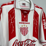 Shop 1999/00 NECAXA HOME SHIRT (XL) EESCORD, classic football shirts, vintage football shirts & retro soccer jerseys at Cult Kits