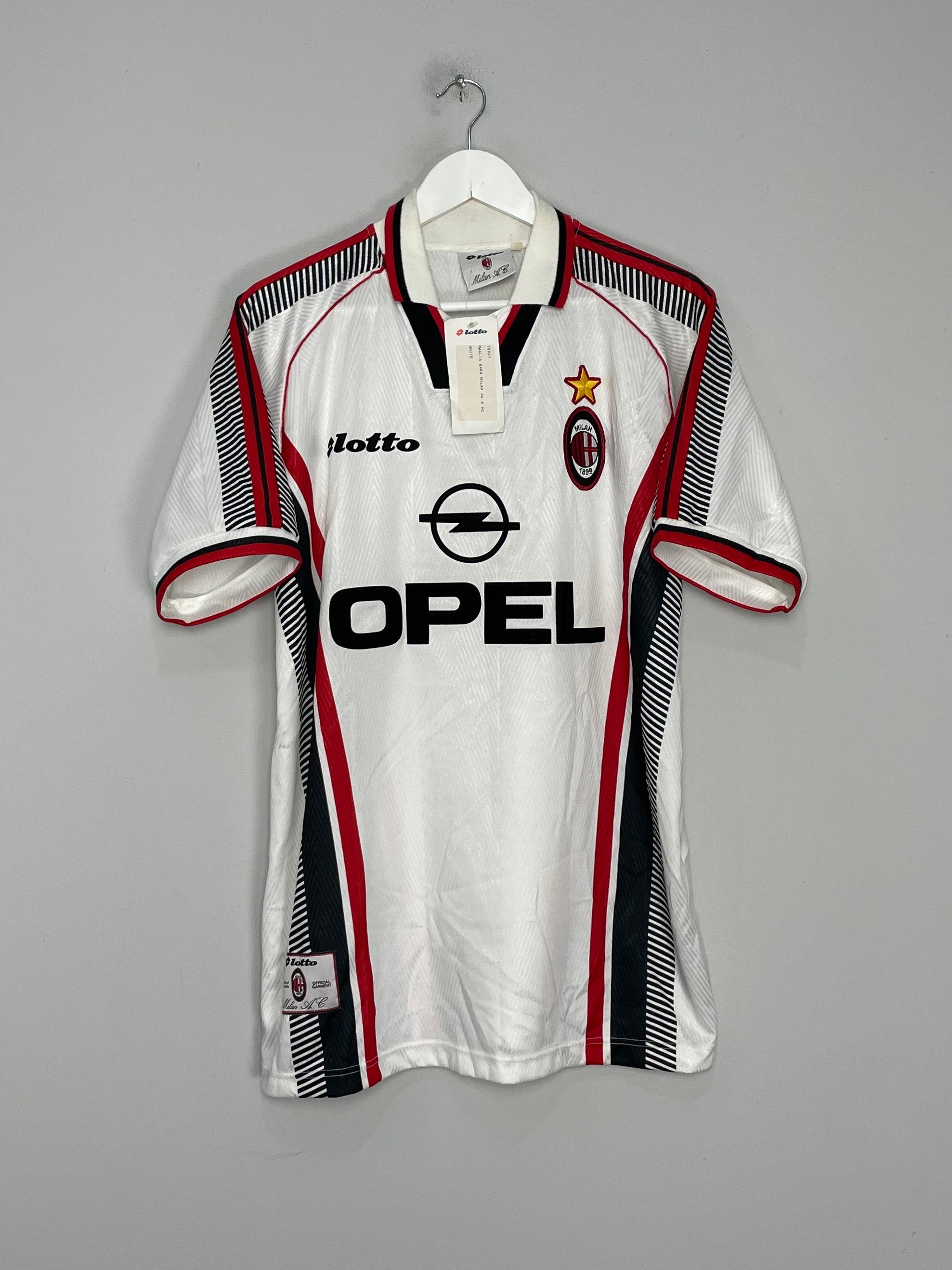 Shop 1997/98 AC MILAN *BNWT* AWAY SHIRT (L) LOTTO, classic football shirts, vintage football shirts & retro soccer jerseys at Cult Kits