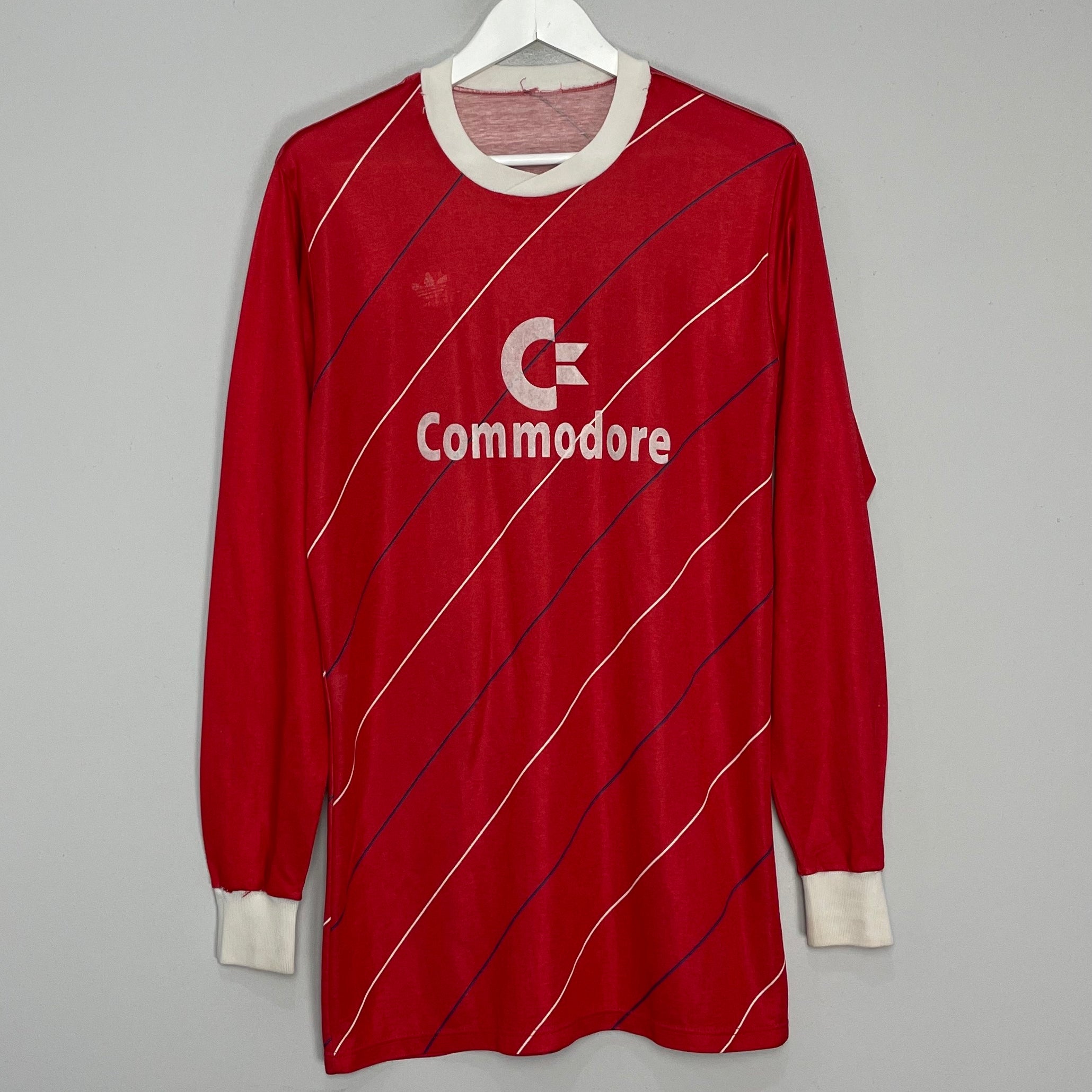 Shop 1984/86 BAYERN MUNICH L/S HOME SHIRT (L) ADIDAS, classic football shirts, vintage football shirts & retro soccer jerseys at Cult Kits