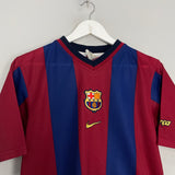Shop 1998/00 BARCELONA HOME SHIRT (XL.KIDS) NIKE, classic football shirts, vintage football shirts & retro soccer jerseys at Cult Kits