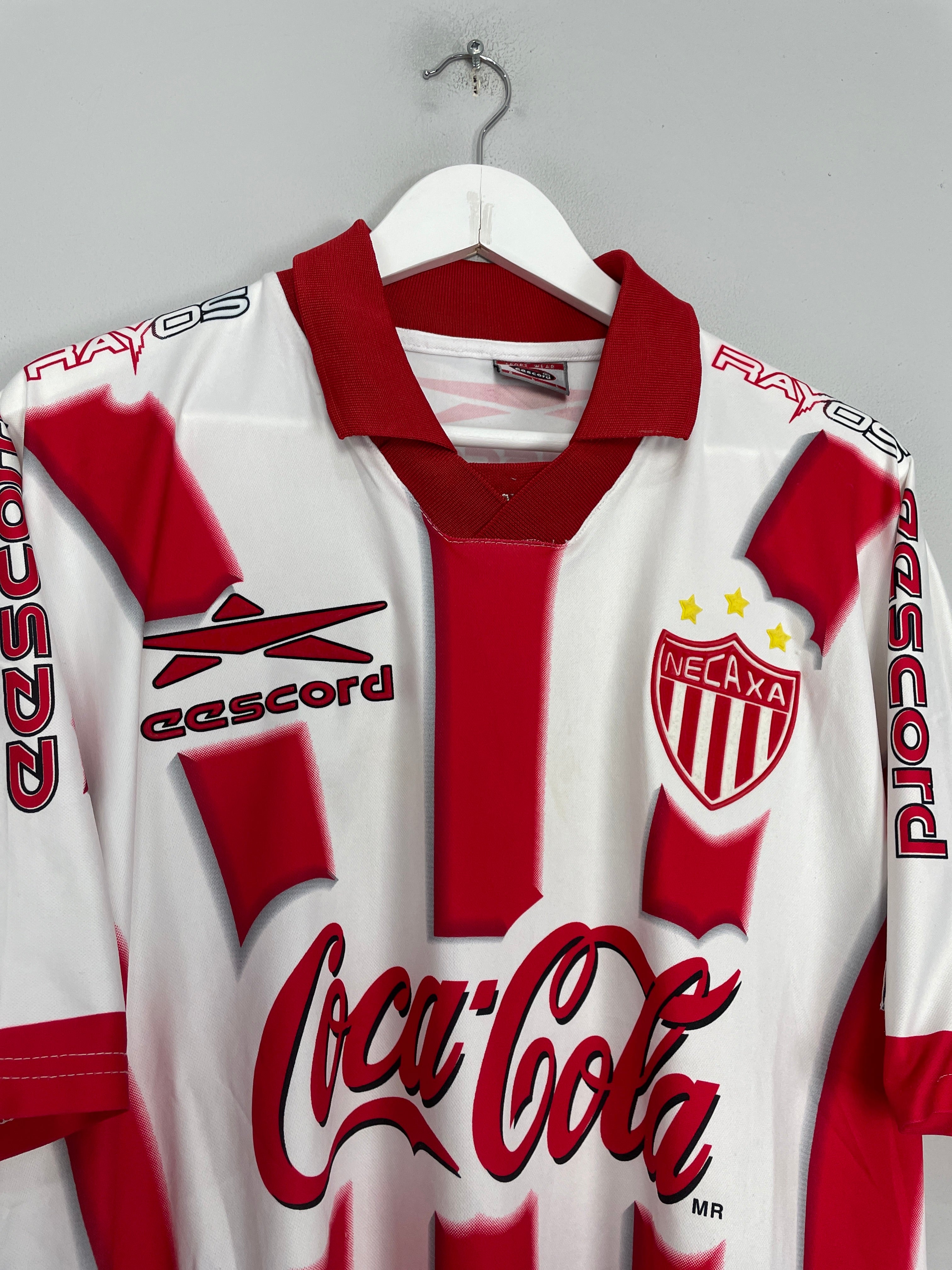Shop 2000/01 NECAXA HOME SHIRT (L) EESCORD, classic football shirts, vintage football shirts & retro soccer jerseys at Cult Kits