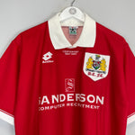 Shop 1996/97 BRISTOL CITY *CENTENARY* MINT HOME SHIRT (L) LOTTO, classic football shirts, vintage football shirts & retro soccer jerseys at Cult Kits