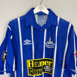 Shop 1995/96 HALESTOWN FC *MINT* HOME SHIRT (L) UMBRO, classic football shirts, vintage football shirts & retro soccer jerseys at Cult Kits