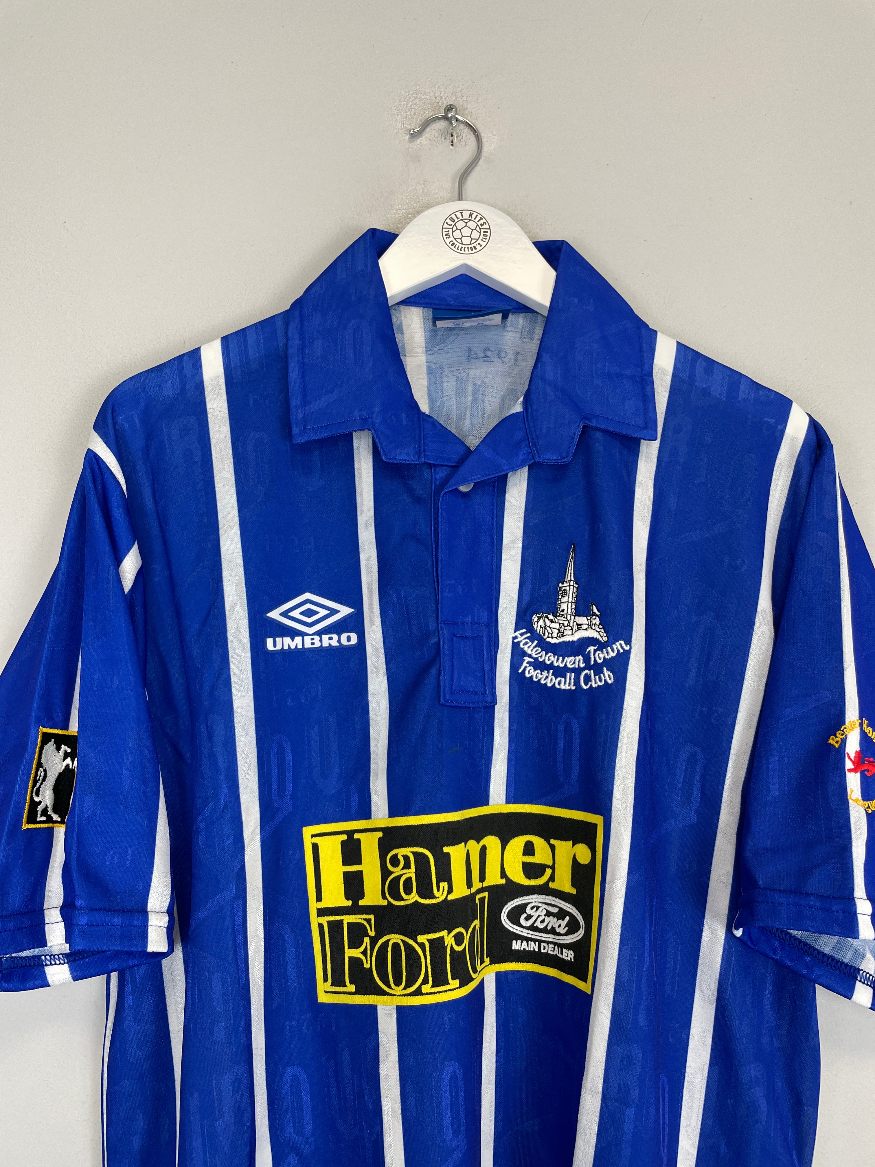 Shop 1995/96 HALESTOWN FC *MINT* HOME SHIRT (L) UMBRO, classic football shirts, vintage football shirts & retro soccer jerseys at Cult Kits