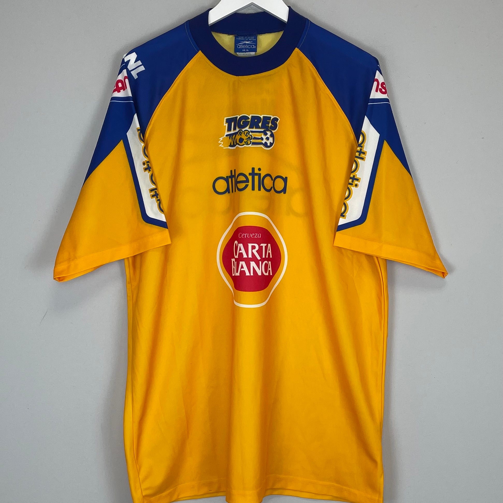 Shop 1999/00 TIGRES TRAINING SHIRT (XL) ATLETICA, classic football shirts, vintage football shirts & retro soccer jerseys at Cult Kits