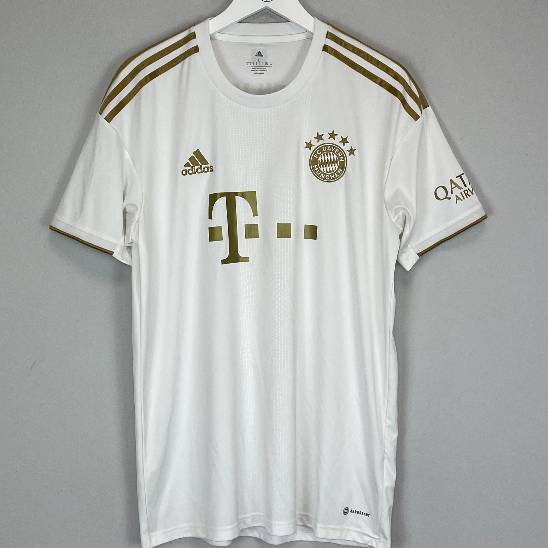 Shop 2022/23 BAYERN MUNICH AWAY SHIRT (L) ADIDAS, classic football shirts, vintage football shirts & retro soccer jerseys at Cult Kits