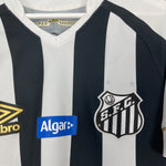 Shop 2018/19 SANTOS JEAN MOTA #3 HOME SHIRT (M) UMBRO, classic football shirts, vintage football shirts & retro soccer jerseys at Cult Kits