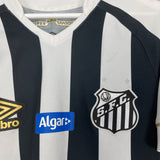 Shop 2018/19 SANTOS JEAN MOTA #3 HOME SHIRT (M) UMBRO, classic football shirts, vintage football shirts & retro soccer jerseys at Cult Kits