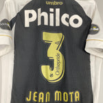Shop 2018/19 SANTOS JEAN MOTA #3 HOME SHIRT (M) UMBRO, classic football shirts, vintage football shirts & retro soccer jerseys at Cult Kits