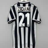 Shop 1995/96 JUVENTUS ZIDANE #21 HOME SHIRT (L) KAPPA, classic football shirts, vintage football shirts & retro soccer jerseys at Cult Kits