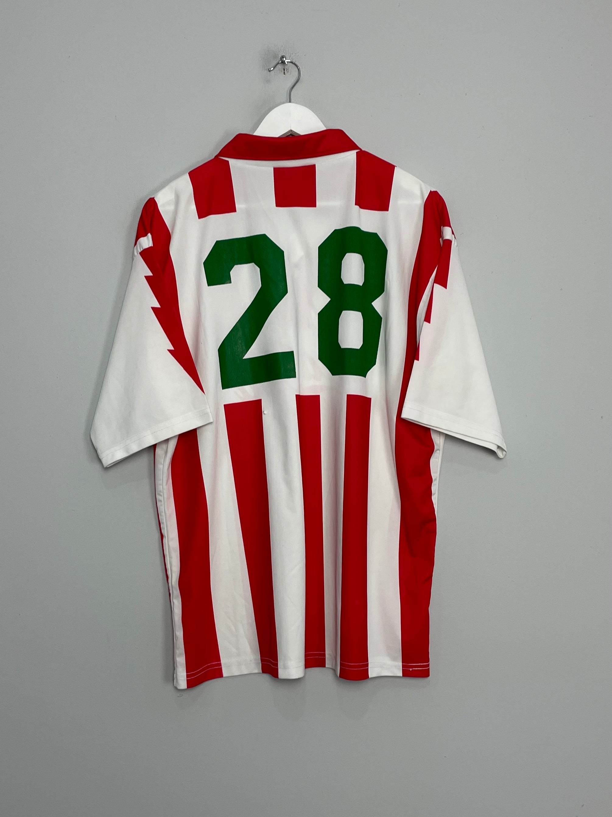 Shop 1994/95 NECAXA #28 HOME SHIRT (M) ADIDAS, classic football shirts, vintage football shirts & retro soccer jerseys at Cult Kits