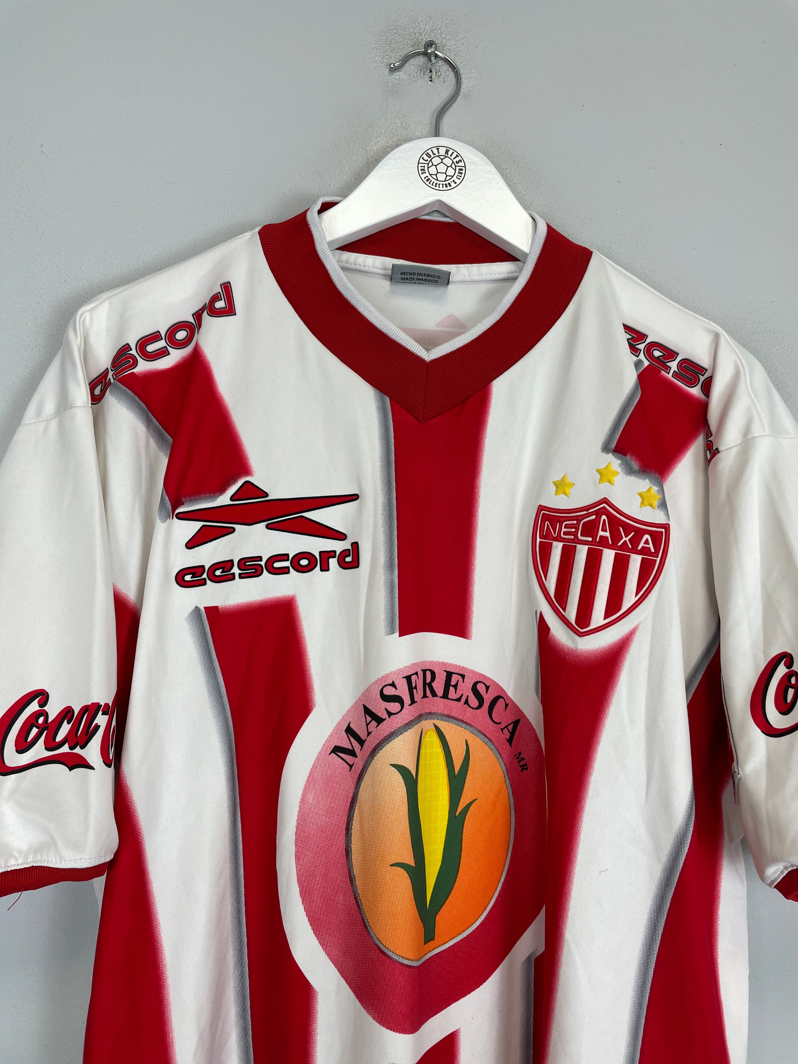 Shop 2000/01 NECAXA #6 HOME SHIRT (M) EESCORD, classic football shirts, vintage football shirts & retro soccer jerseys at Cult Kits