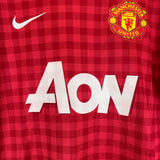 2012/13 MANCHESTER UNITED CHICHARITO #14 HOME SHIRT (M) NIKE