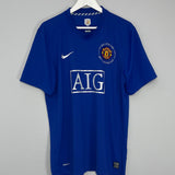 Shop 2008/09 MANCHESTER UNITED RONALDO #7 AWAY SHIRT (XL) NIKE, classic football shirts, vintage football shirts & retro soccer jerseys at Cult Kits