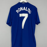 Shop 2008/09 MANCHESTER UNITED RONALDO #7 AWAY SHIRT (XL) NIKE, classic football shirts, vintage football shirts & retro soccer jerseys at Cult Kits