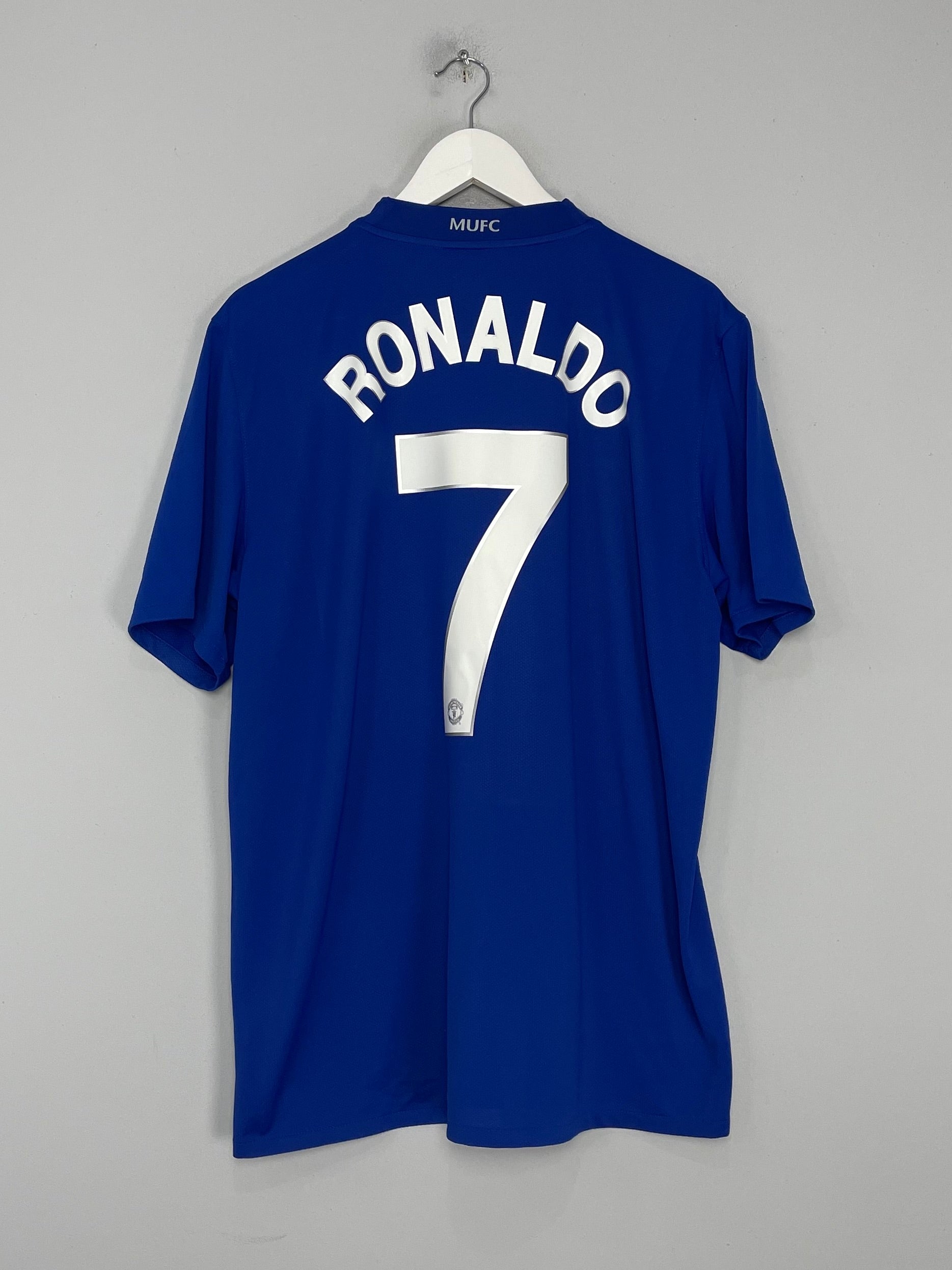 Shop 2008/09 MANCHESTER UNITED RONALDO #7 AWAY SHIRT (XL) NIKE, classic football shirts, vintage football shirts & retro soccer jerseys at Cult Kits