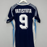 Shop 1998/99 ARGENTINA BATISTUTA #9 AWAY SHIRT (M) ADIDAS, classic football shirts, vintage football shirts & retro soccer jerseys at Cult Kits