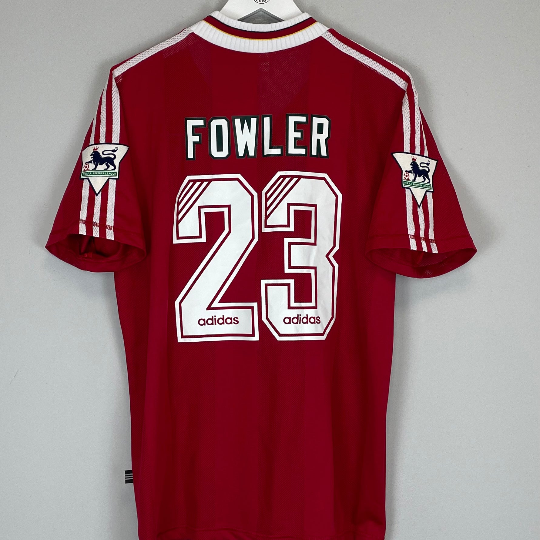 Shop 1995/96 LIVERPOOL FOWLER #23 HOME SHIRT (L) REEBOK, classic football shirts, vintage football shirts & retro soccer jerseys at Cult Kits