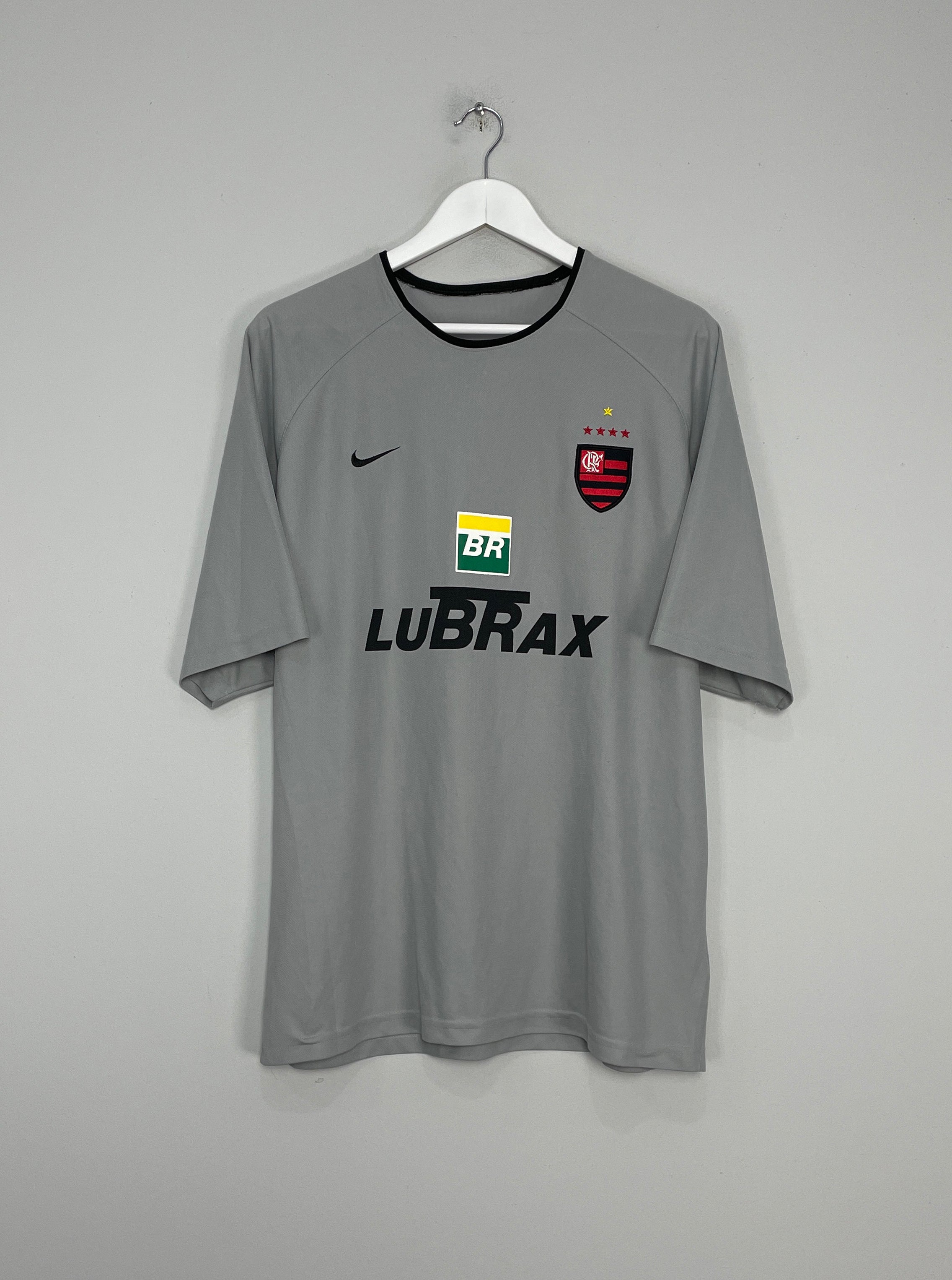 Shop 2002/03 FLAMENGO TRAINING SHIRT (XL) NIKE, classic football shirts, vintage football shirts & retro soccer jerseys at Cult Kits