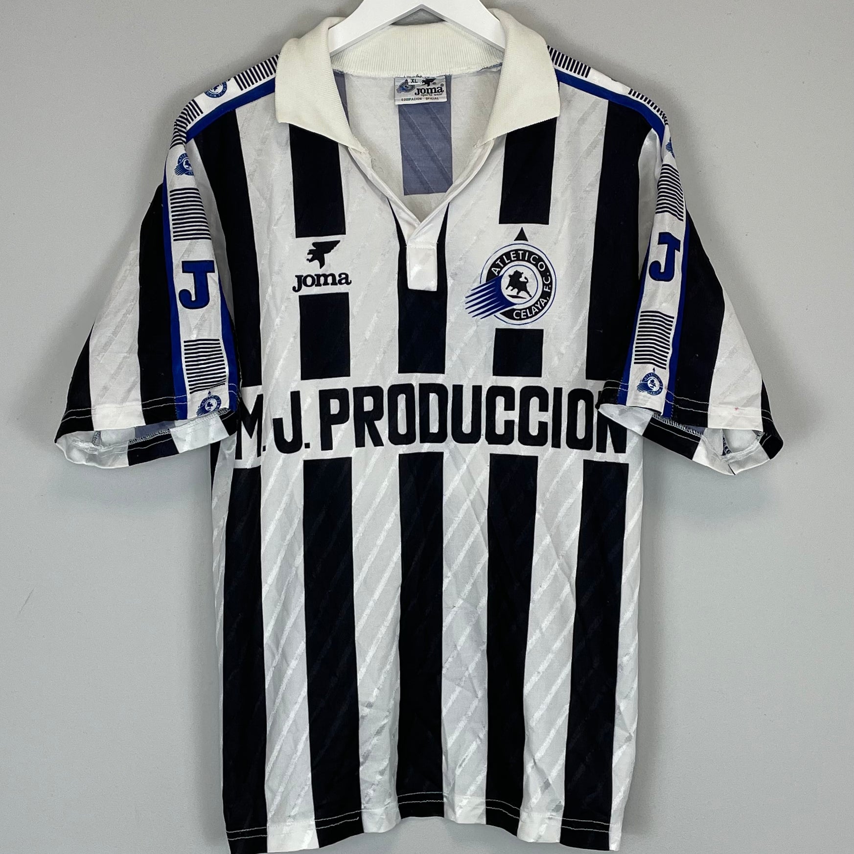 Shop 1998/00 ATLETICO CELAYA #4 HOME SHIRT (XL) JOMA, classic football shirts, vintage football shirts & retro soccer jerseys at Cult Kits