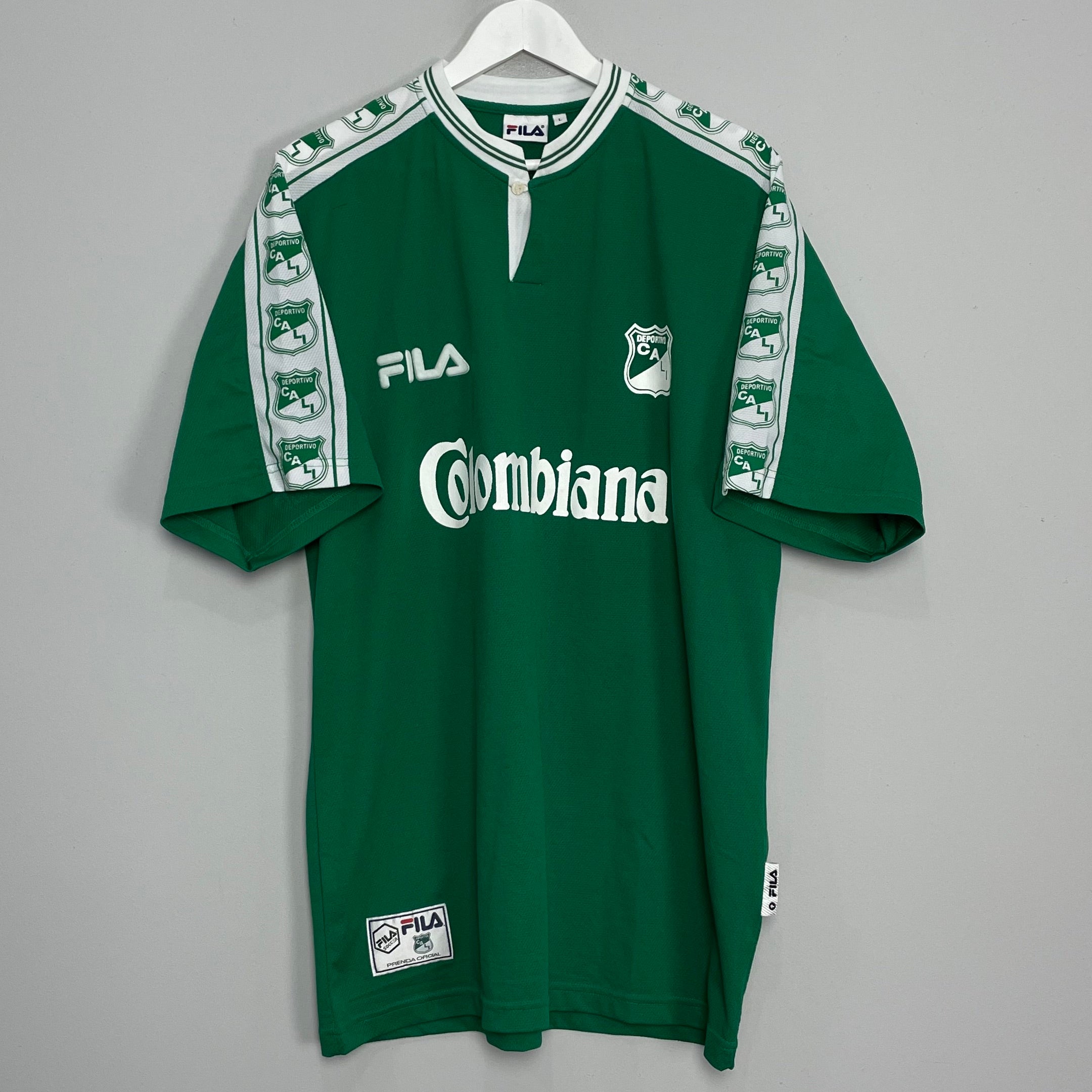 Shop 1999/00 DEPORTIVO CALI HOME SHIRT (L) FILA, classic football shirts, vintage football shirts & retro soccer jerseys at Cult Kits