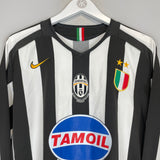2005/06 JUVENTUS DEL PIERO #10 L/S HOME SHIRT (XL) NIKE