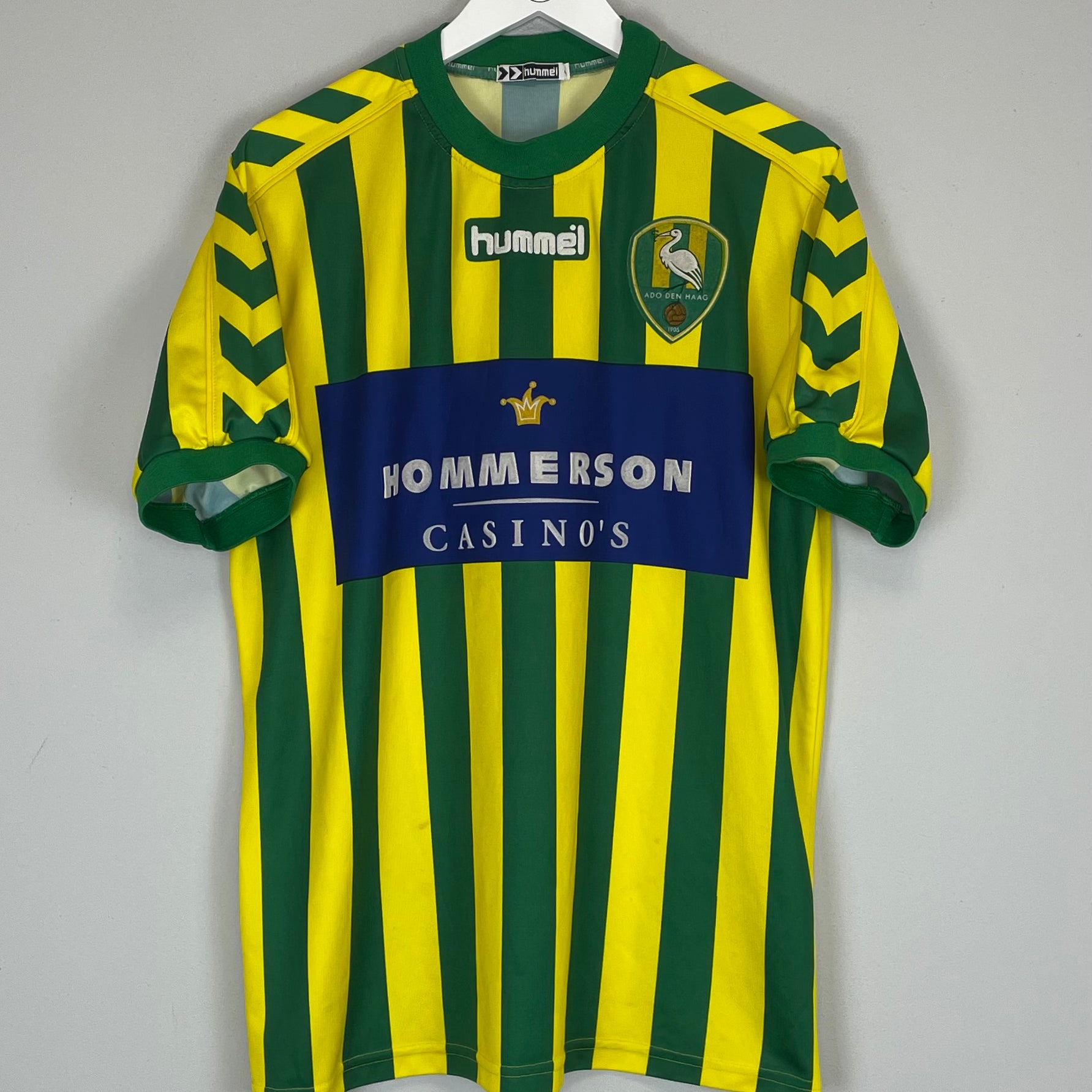 Shop 2004/05 ADO DEN HAAG HOME SHIRT (L) HUMMEL, classic football shirts, vintage football shirts & retro soccer jerseys at Cult Kits