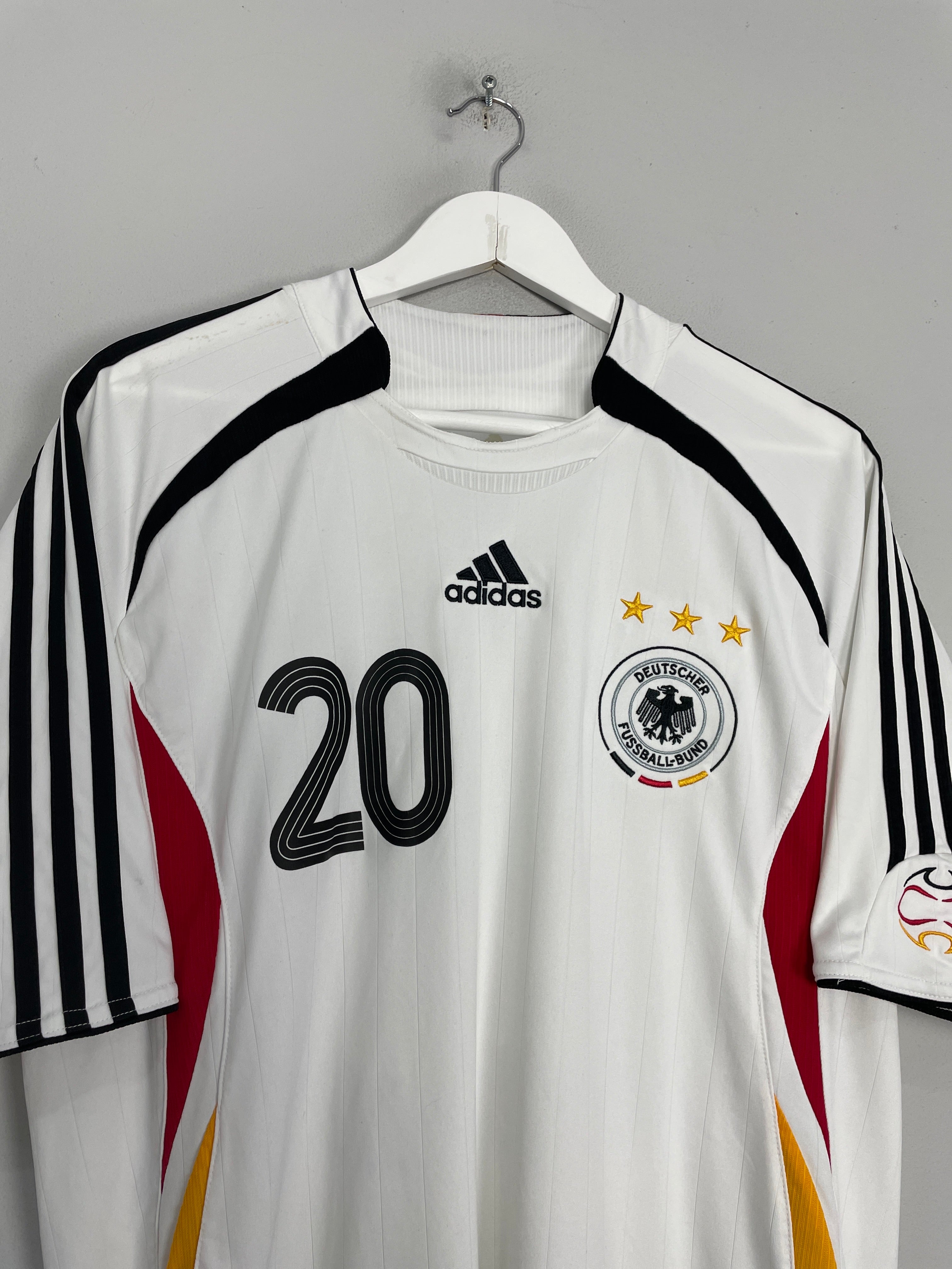 Shop 2006/07 GERMANY PODOLSKI #20 HOME SHIRT (L) ADIDAS, classic football shirts, vintage football shirts & retro soccer jerseys at Cult Kits
