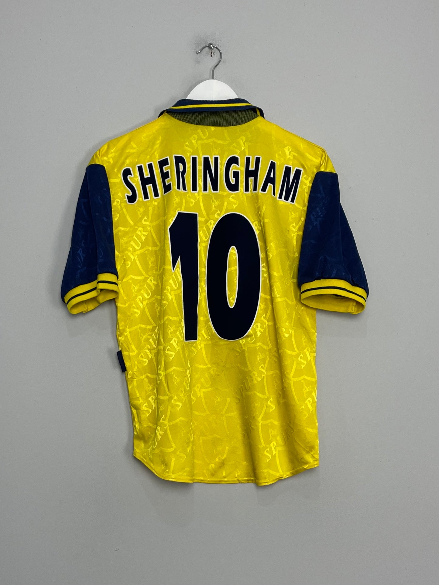 1995/97 TOTTENHAM SHERINGHAM #10 AWAY SHIRT (S) PONY