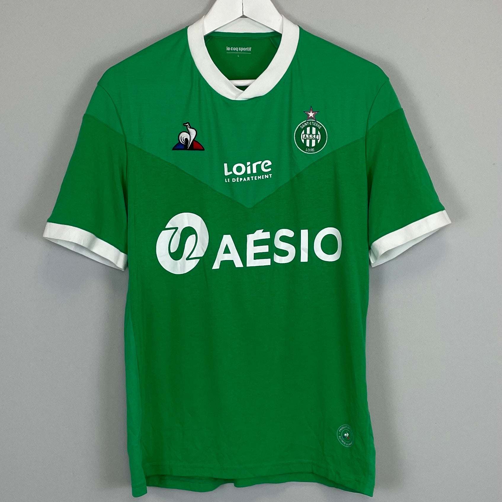 Shop 2020/21 ST ETIENNE HOME SHIRT (L) LE COQ, classic football shirts, vintage football shirts & retro soccer jerseys at Cult Kits