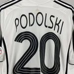 Shop 2006/07 GERMANY PODOLSKI #20 HOME SHIRT (L) ADIDAS, classic football shirts, vintage football shirts & retro soccer jerseys at Cult Kits
