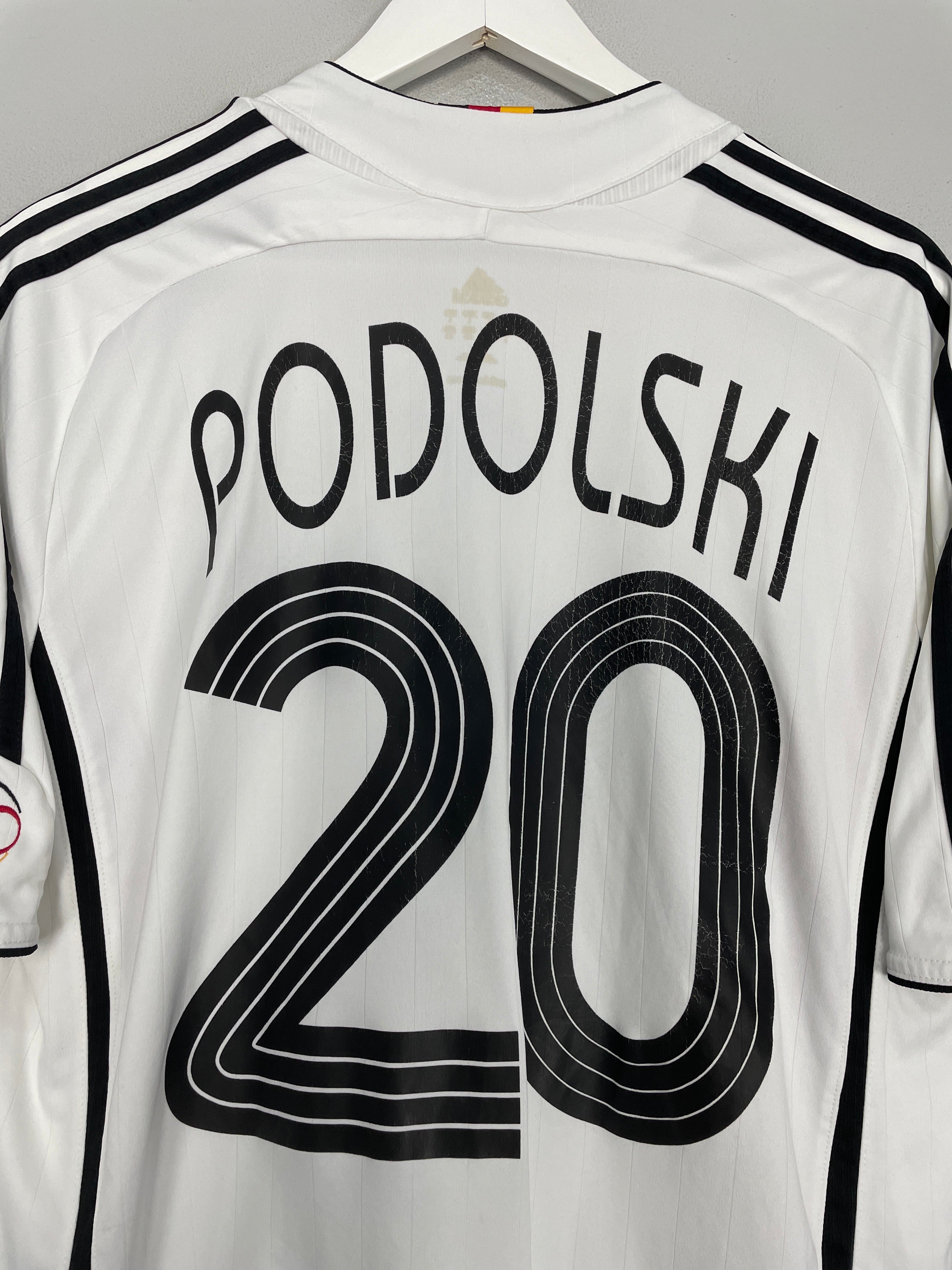 Shop 2006/07 GERMANY PODOLSKI #20 HOME SHIRT (L) ADIDAS, classic football shirts, vintage football shirts & retro soccer jerseys at Cult Kits