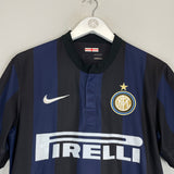 2013/14 INTER MILAN J.ZANETTI #4 HOME SHIRT (M) NIKE