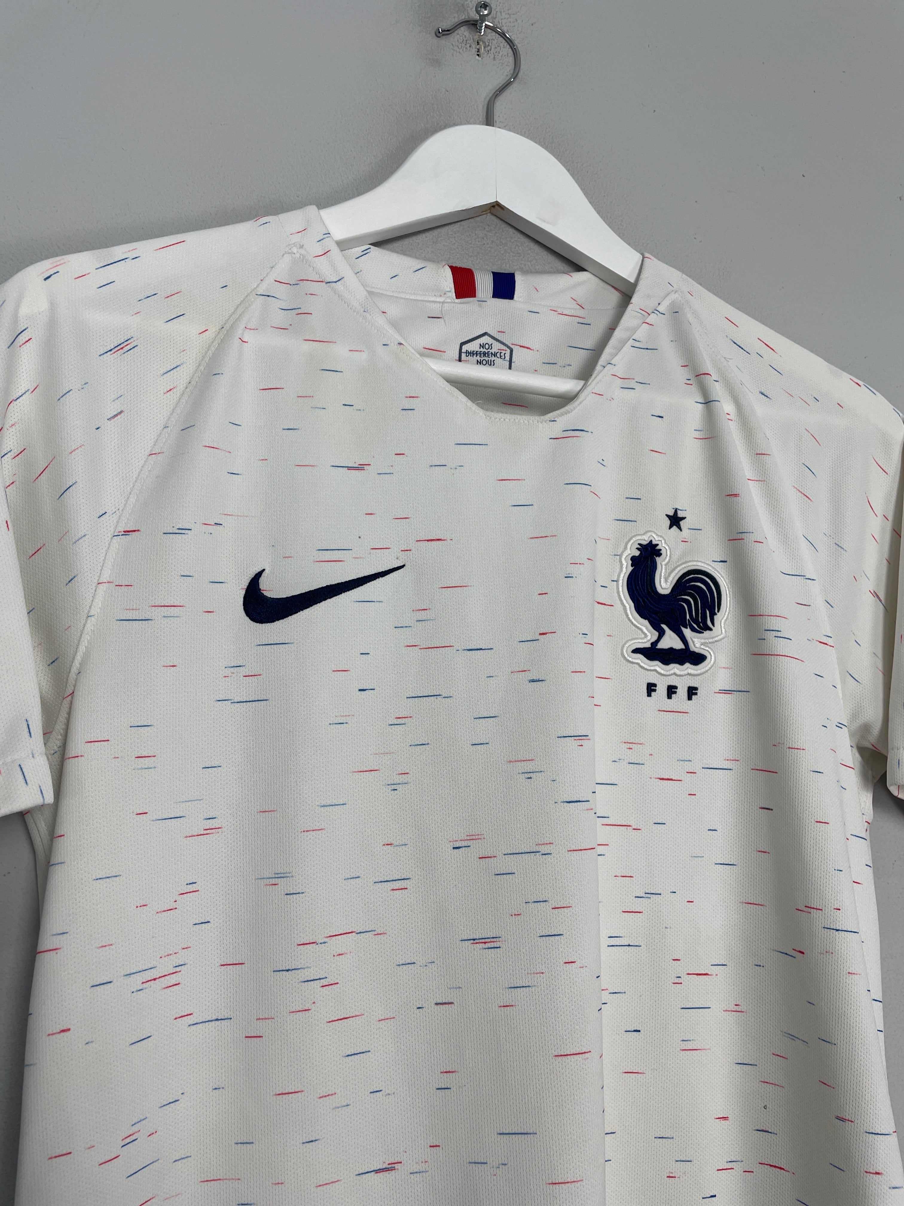 Shop 2018/19 FRANCE AWAY SHIRT (S) NIKE, classic football shirts, vintage football shirts & retro soccer jerseys at Cult Kits