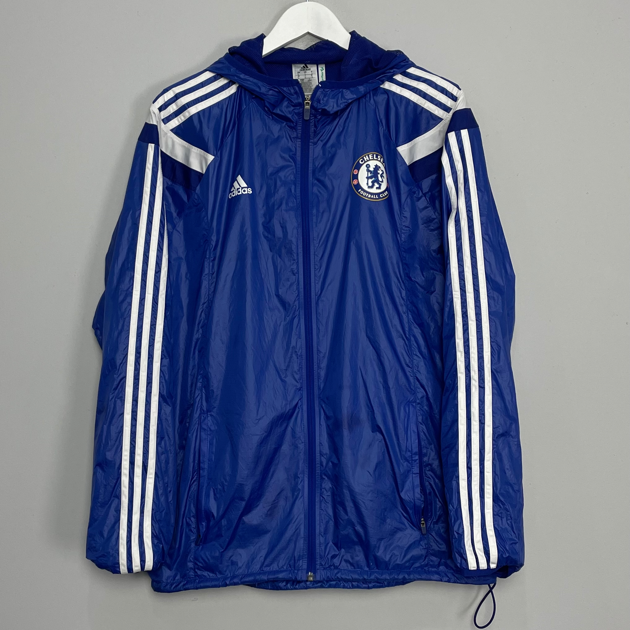 Shop 2014/15 CHELSEA RAIN JACKET (L) ADIDAS, classic football shirts, vintage football shirts & retro soccer jerseys at Cult Kits