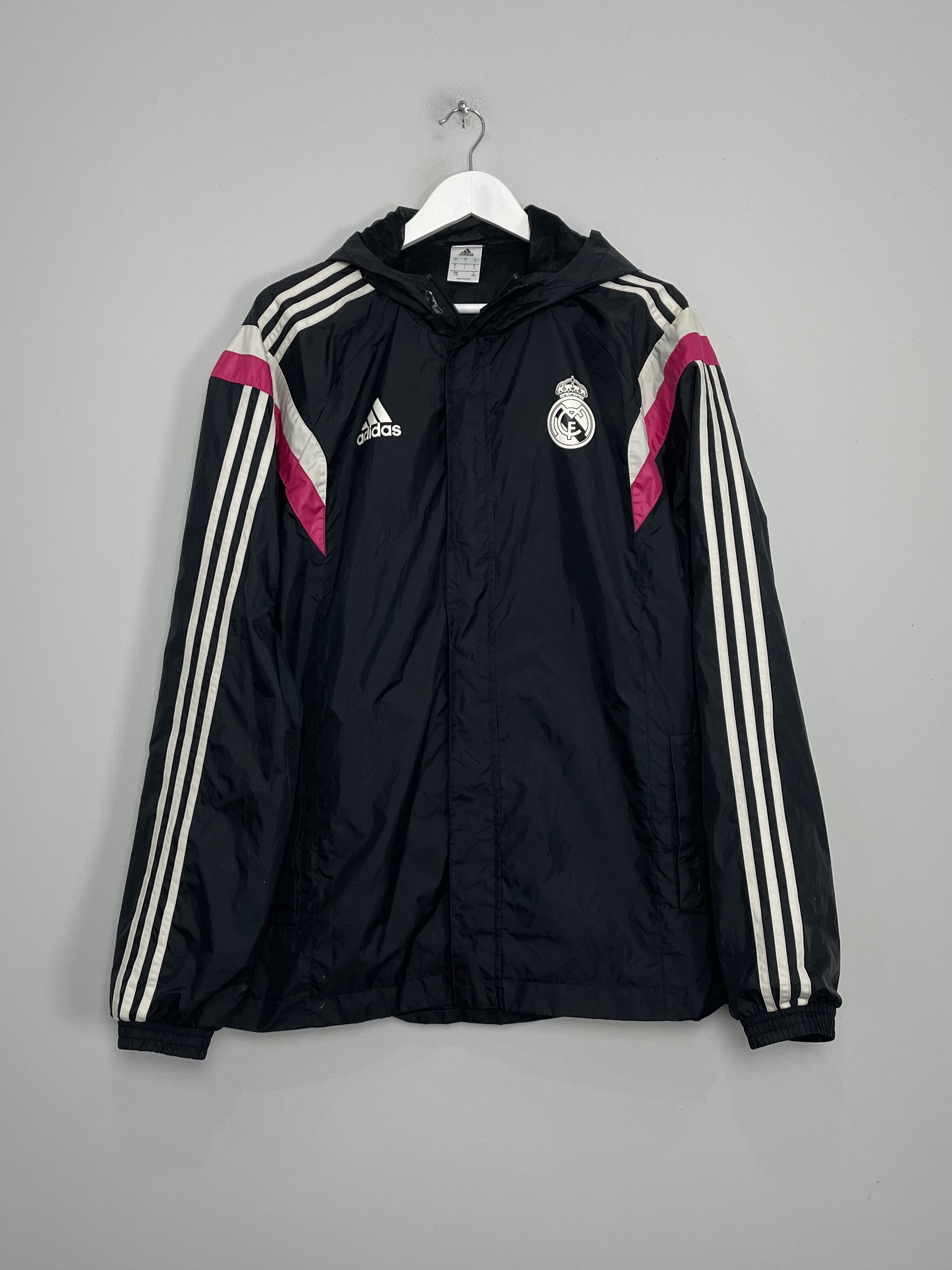 Shop 2014/15 REAL MADRID TRACK JACKET (L) ADIDAS, classic football shirts, vintage football shirts & retro soccer jerseys at Cult Kits