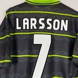 Shop 1999/00 CELTIC LARSSON #7 AWAY SHIRT (L) UMBRO, classic football shirts, vintage football shirts & retro soccer jerseys at Cult Kits