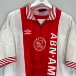 Shop 1996/97 AJAX LITMANEN #10 HOME SHIRT (XL) UMBRO, classic football shirts, vintage football shirts & retro soccer jerseys at Cult Kits