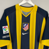 Shop 2005/06 ATLETICO MADRID F.TORRES #9 AWAY SHIRT (XL) NIKE, classic football shirts, vintage football shirts & retro soccer jerseys at Cult Kits