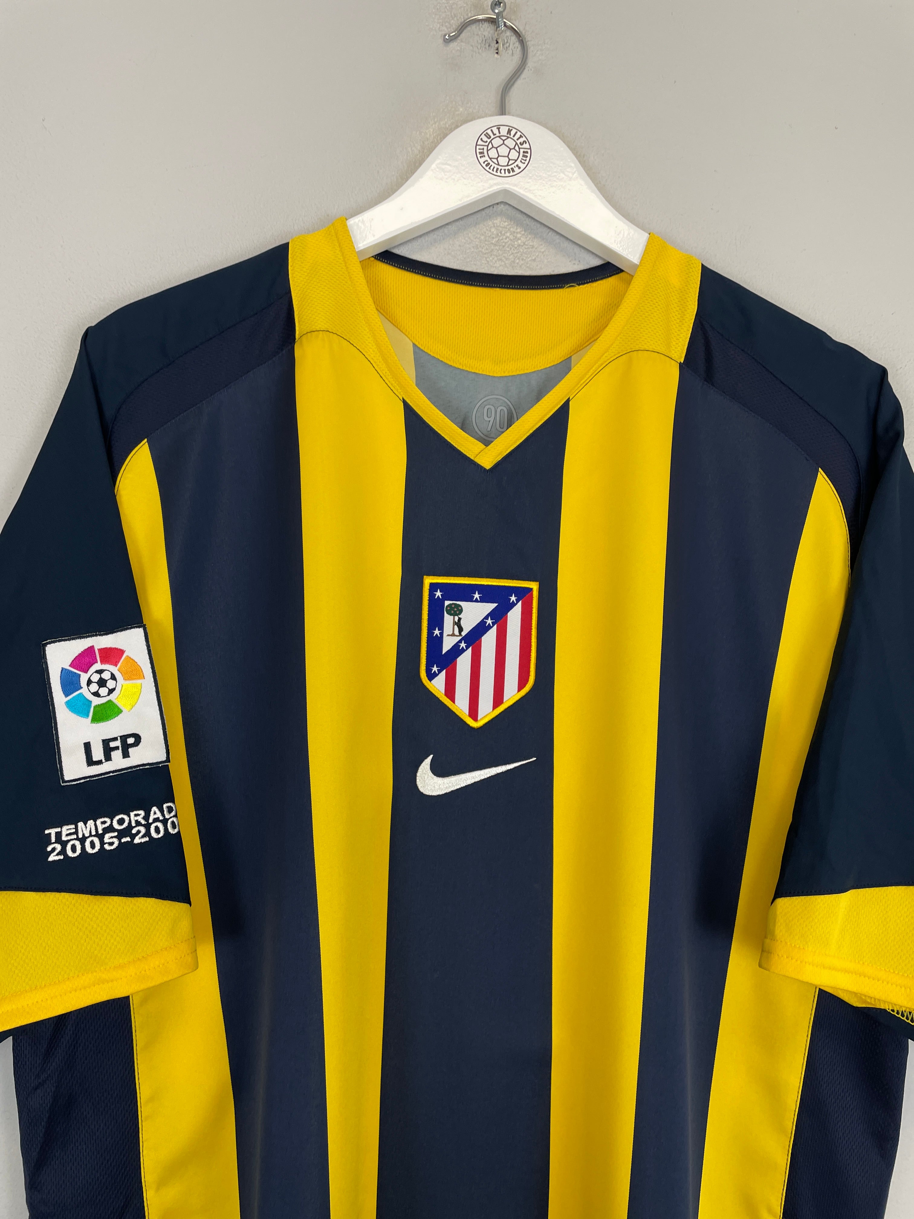 Shop 2005/06 ATLETICO MADRID F.TORRES #9 AWAY SHIRT (XL) NIKE, classic football shirts, vintage football shirts & retro soccer jerseys at Cult Kits