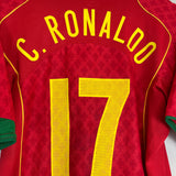 2004/06 PORTUGAL C.RONALDO #17 HOME SHIRT (L) NIKE