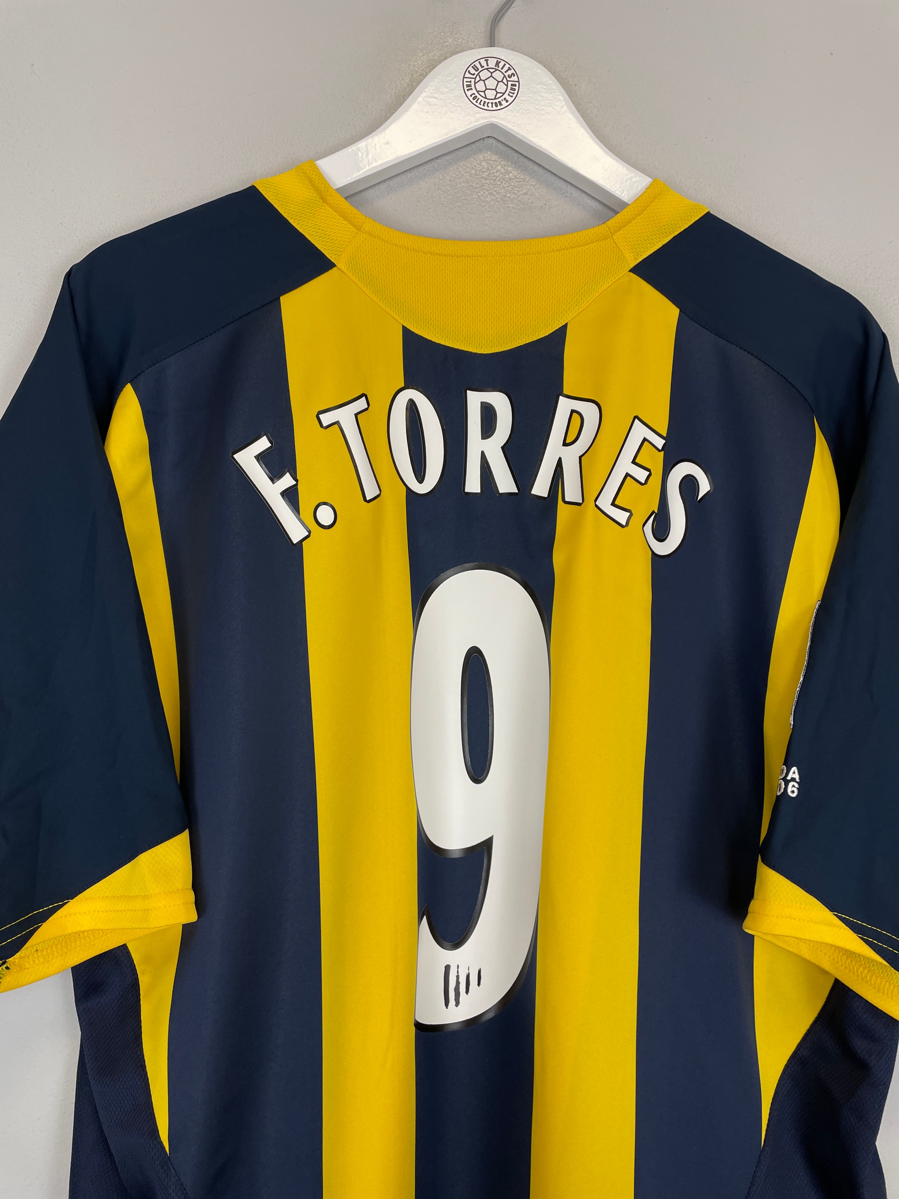 Shop 2005/06 ATLETICO MADRID F.TORRES #9 AWAY SHIRT (XL) NIKE, classic football shirts, vintage football shirts & retro soccer jerseys at Cult Kits