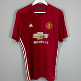 Shop 2016/17 MANCHESTER UNITED IBRAHIMOVIC #9 HOME SHIRT (L) ADIDAS, classic football shirts, vintage football shirts & retro soccer jerseys at Cult Kits
