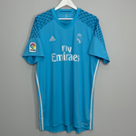 Shop 2016/17 REAL MADRID NAVAS #1 GK SHIRT (XL) ADIDAS, classic football shirts, vintage football shirts & retro soccer jerseys at Cult Kits