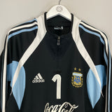 2004/05 ARGENTINA *PLAYER ISSUE* 1/4 ZIP JACKET (XL) ADIDAS